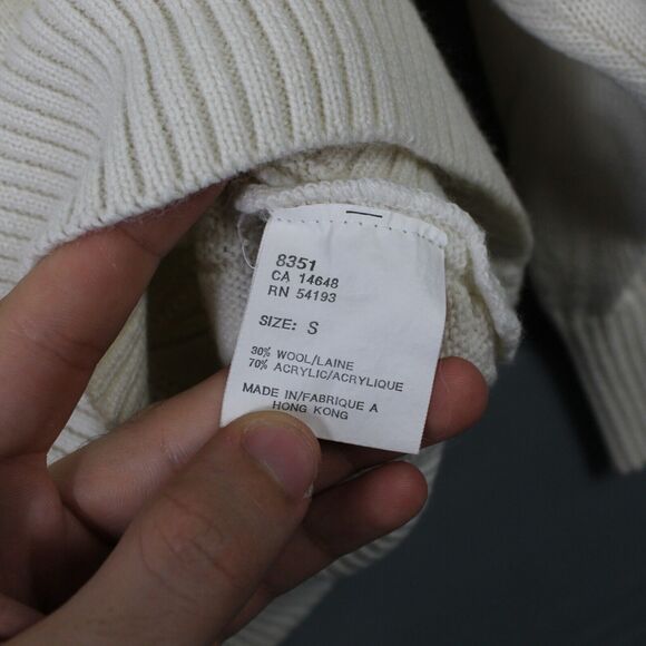 Vintage Bogner Sweater Womens Small Turtleneck Cable Knit Pull Over Wool Blend - Picture 7 of 10